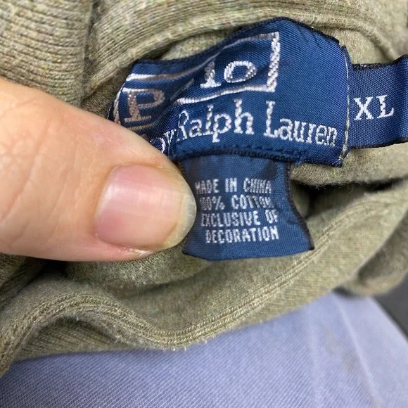 Polo Ralph Lauren‎ Cowl Neck Henley Sweater Mens XL Preppy Hipster Pony Cotton - Picture 10 of 10